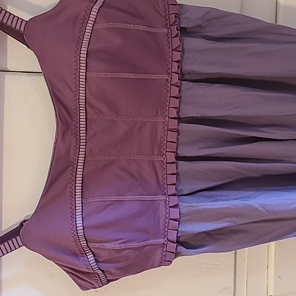 Lululemon Atletica Tank Top, Size 6, Color Lilac with ruffle 😀 - Picture 2 of 9